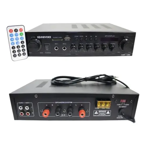 AMPLIFICADOR RESIDENCIAL SOUNDVOICE AMP120.
