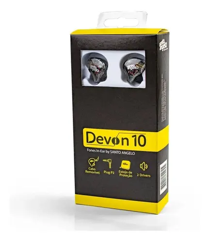FONE IN EAR SANTO ANGELO DEVON 10 HIBRIDO.