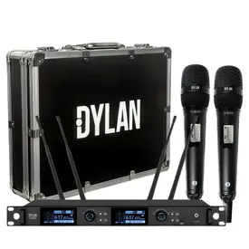 MICROFONE S/FIO MAO DUPLO DYLAN D8500S.