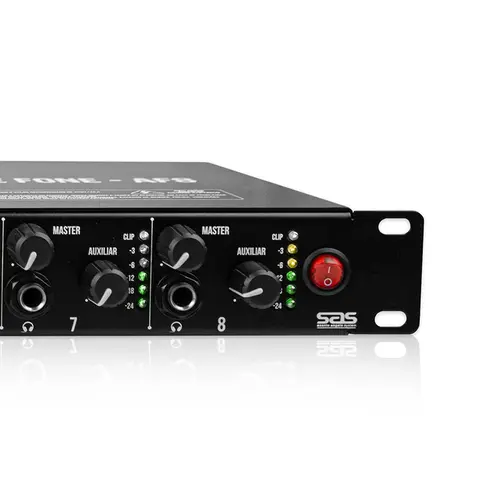 AMPLIFICADOR DE FONE RACK SANTO ANGELO AF8MONO BK.
