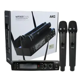 MICROFONE S/FIO MAO DULO AKG WP300DUAL.