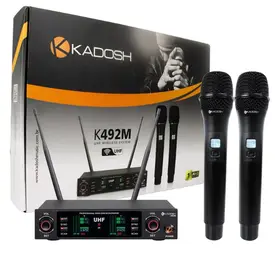 MICROFONE S/FIO MAO DUPLO KADOSH K492M