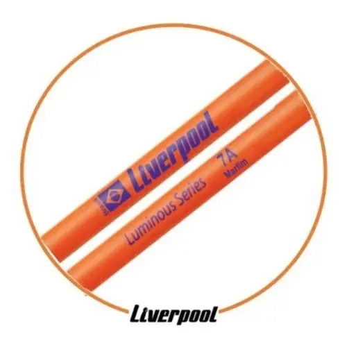 BAQUETA 5A LIVERPOOL MC5AML LUMINOUS LARANJA.