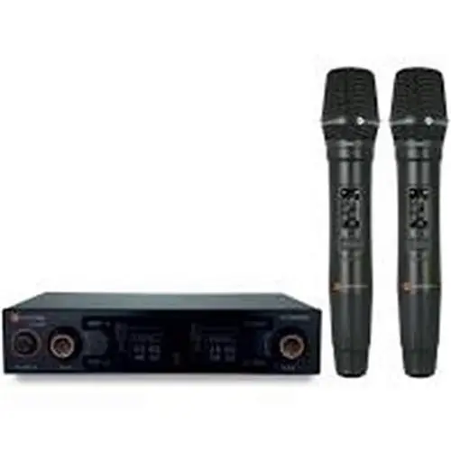 MICROFONE S/FIO MAO DUPLO KADOSH K502M PRETO.