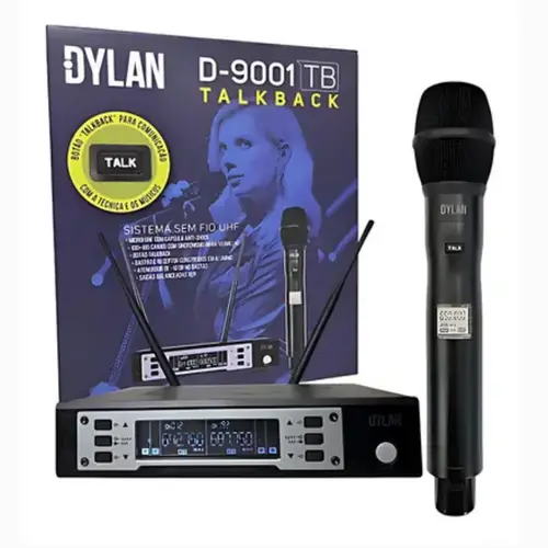 MICROFONE S/FIO MAO DYLAN D9001TB (TALK BACK).
