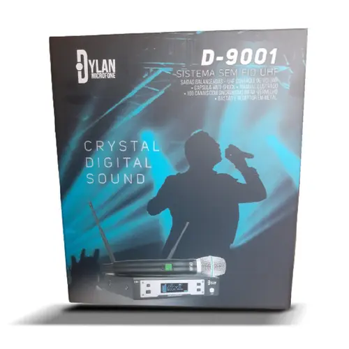 MICROFONE S/FIO MAO DYLAN D9001S.