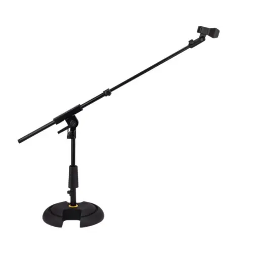 PEDESTAL MICROFONE MINI GIRAFA HERCULES MS120B C/BASE REDONDA 4445