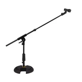 PEDESTAL MICROFONE MINI GIRAFA HERCULES MS120B C/BASE REDONDA 4445
