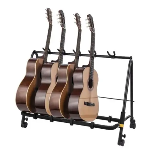 SUPORTE RACK 5 INSTRUMENTOS HERCULES GS525BPLUS C/RODAS