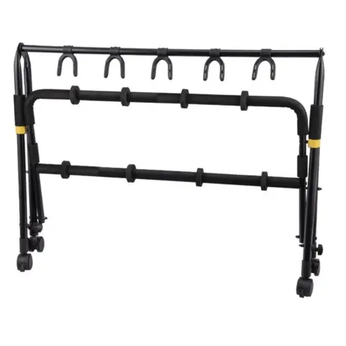 SUPORTE RACK 5 INSTRUMENTOS HERCULES GS525BPLUS C/RODAS