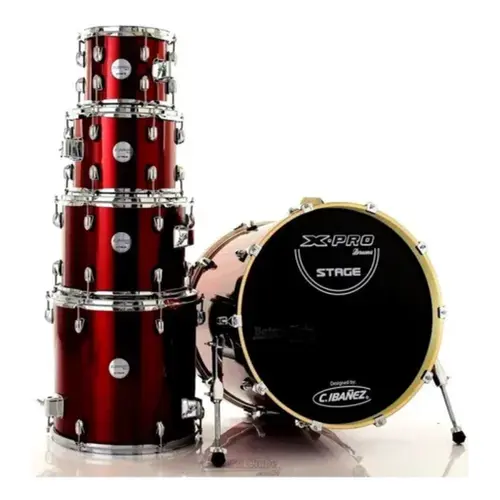 BATERIA ACUSTICA 20 X-PRO BAT120 STG STAGE VINHO