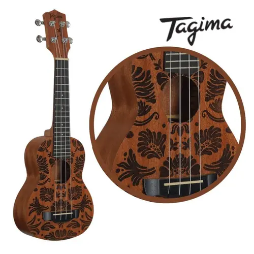 UKULELE CONCERT TAGIMA 23K NAT MAHO FLORAL II