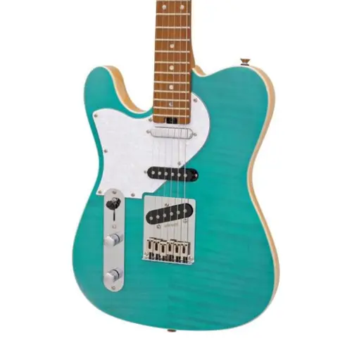 GUITARRA CANHOTA TELE  ARIA PRO 615MK2LH TQBL