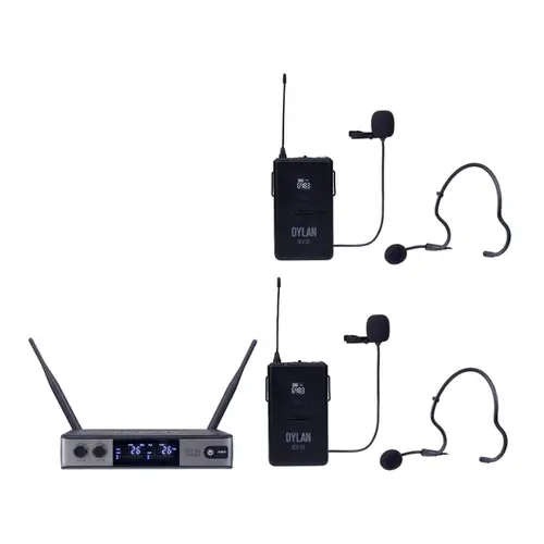 MICROFONE S/FIO HEADSET DUPLO DYLAN UDX06 MULTI