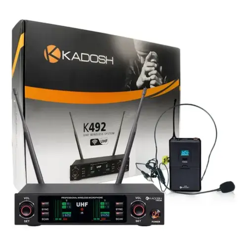 MICROFONE S/FIO HEADSET KADOSH K492H