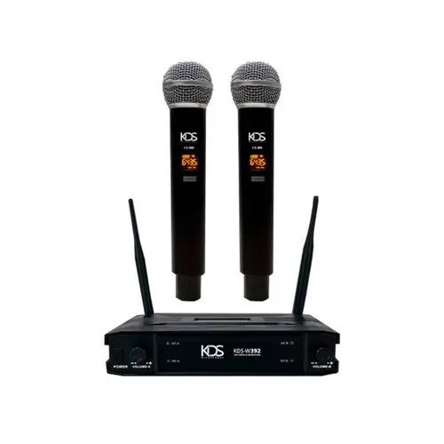 MICROFONE S/FIO MAO DUPLO KADOSH K392M
