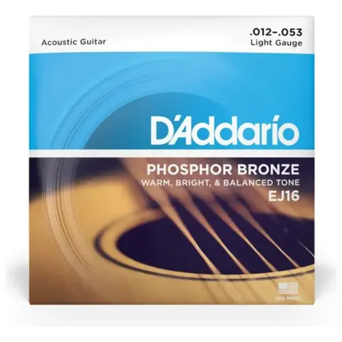 ENCORDOAMENTO VIOLAO ACO 012 DADDARIO EJ16 PHOSPHORO