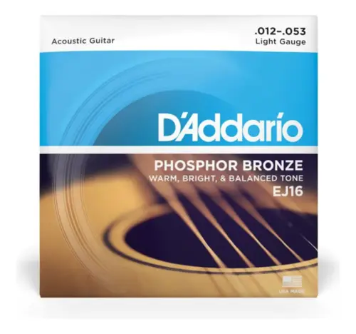 ENCORDOAMENTO VIOLAO ACO 012 DADDARIO EJ16 PHOSPHORO