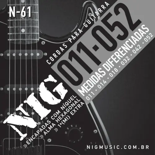 ENCORDOAMENTO GUITARRA 011 NIG N61