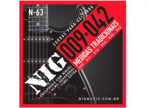 ENCORDOAMENTO GUITARRA 009 NIG N63