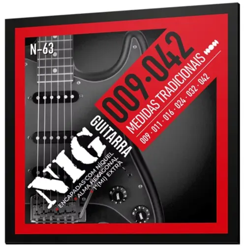 ENCORDOAMENTO GUITARRA 009 NIG N63