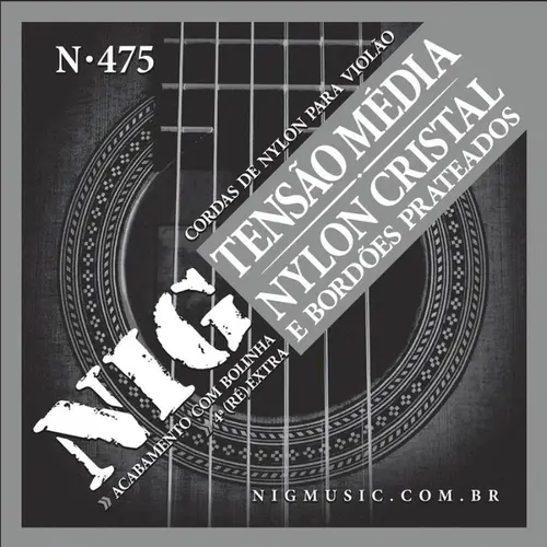 ENCORDOAMENTO VIOLAO NYLON NIG N475 MEDIA C/BOLINHA