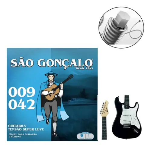 ENCORDOAMENTO GUITARRA 009 SAO GONCALO IZ 11026