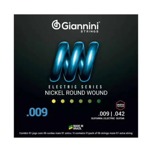 ENCORDOAMENTO GUITARRA 009 GIANNINI GEEGST9