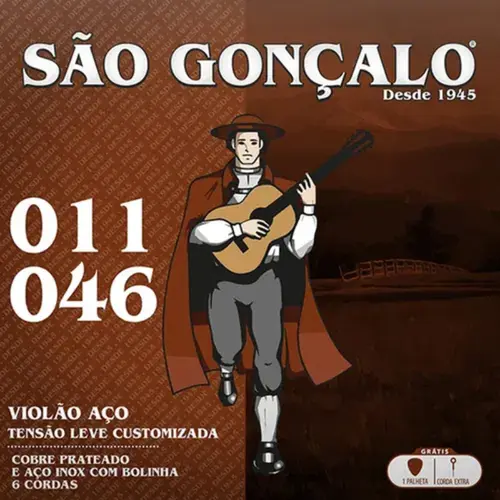 ENCORDOAMENTO VIOLAO ACO 011 SAO GONCALO IZ0125