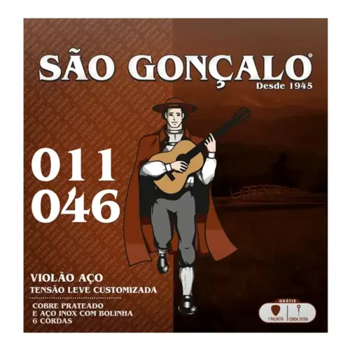 ENCORDOAMENTO VIOLAO ACO 011 SAO GONCALO IZ0125