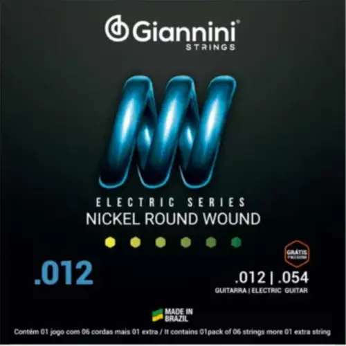 ENCORDOAMENTO GUITARRA 012 GIANNINI GEEGST12