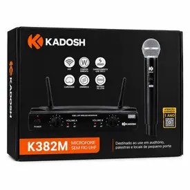 MICROFONE S/FIO MAO DUPLO KADOSH K382M B5