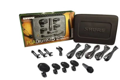MICROFONE BATERIA SHURE PGADRUMKIT5 5 PECAS
