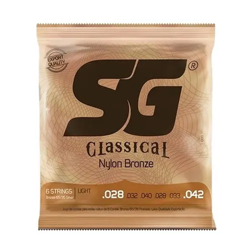 ENCORDOAMENTO VIOLAO NYLON SG 6681 BRONZE LEVE