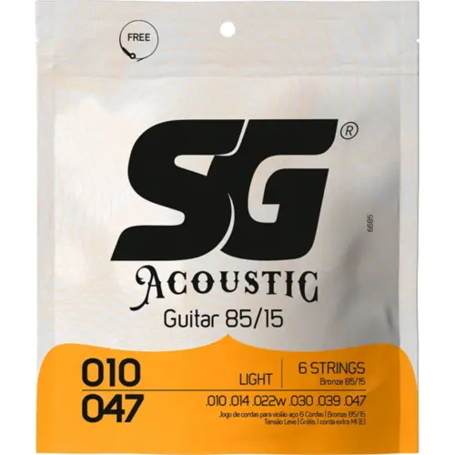 ENCORDOAMENTO VIOLAO ACO 010 SG 6685 BRONZE