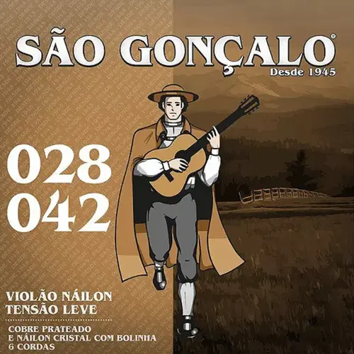ENCORDOAMENTO VIOLAO NYLON SAO GONCALO IZ11025 LEVE C/BOL
