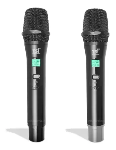 MICROFONE S/FIO MAO DUPLO TSI 8299 UHF