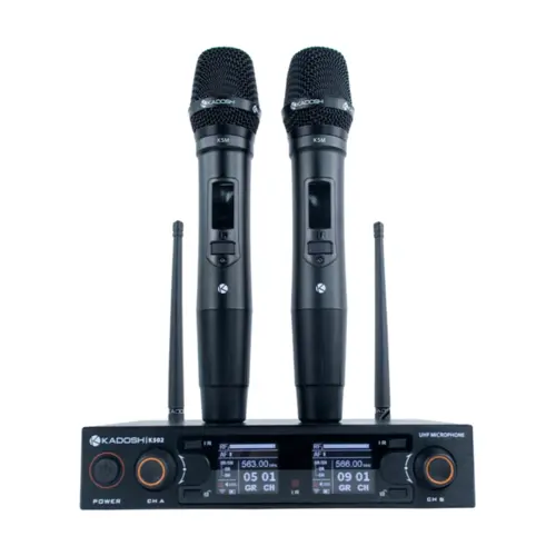 MICROFONE S/FIO MAO DUPLO KADOSH K492MR B6 C/BATERIA