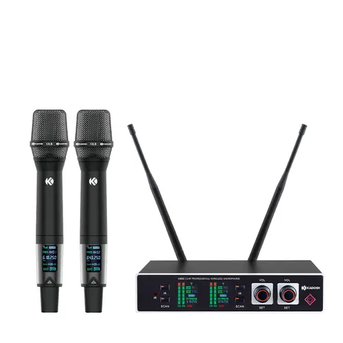 MICROFONE S/FIO MAO DUPLO KADOSH K492MR B6 C/BATERIA
